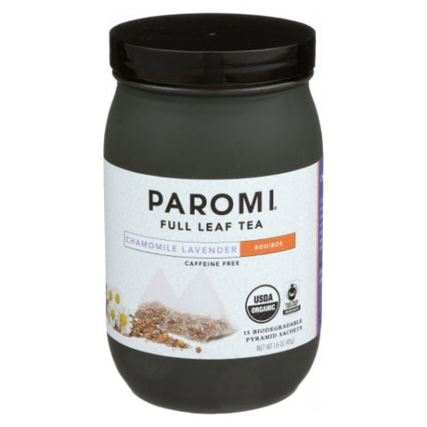 Paromi Tea, Organic Chamomile Lavender Rooibos Tea, 15 Bags (Case of 6) Paromi Tea