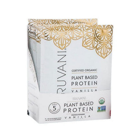 Truvani, Organic Vanilla Plant Based Protein Powder, 10 Packets Truvani