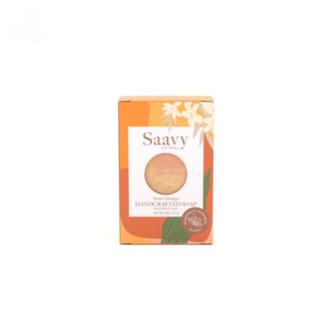Saavy Naturals, Sweet Orange Handcrafted Soap, 5 Oz Saavy Naturals