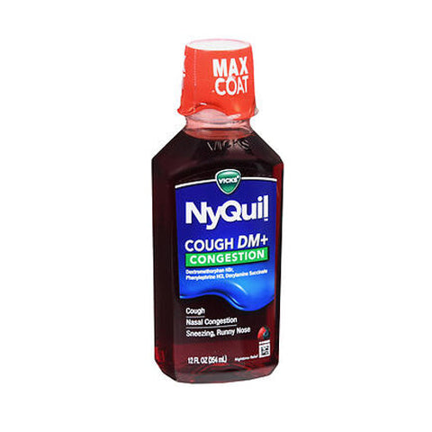 Crest, Nyquil Cough DM & Congestion Liquid Berry, 12 Oz Crest