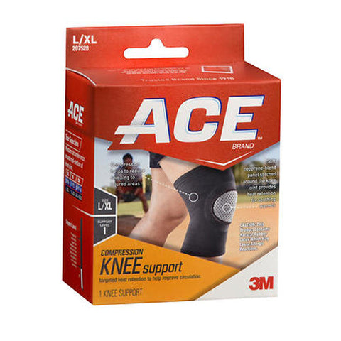 Nexcare, Compression Knee Support L/Xl Support Level 1, 1 Count Ace