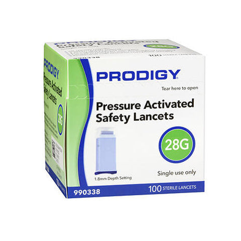 Prodigy, Pressure Activated Safety Lancets, 100 Count Prodigy