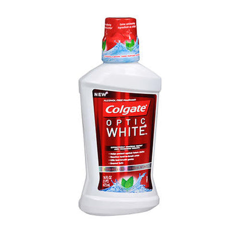 Colgate, Optic White Mouthwash Sparkling Fresh Mint, 16 Oz Colgate