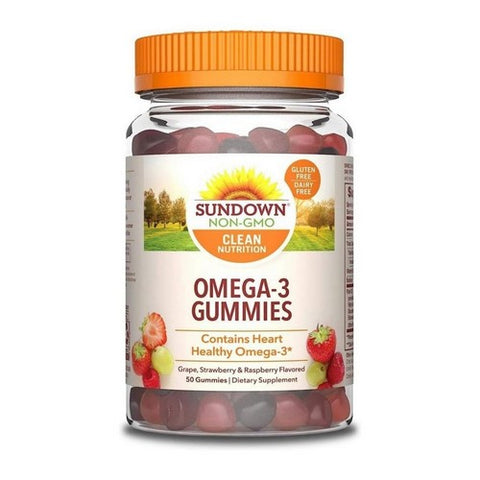 Sundown Naturals, Fish Oil Omega 3 Plus, 50 Gummies Sundown Naturals