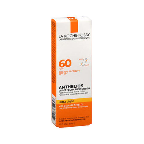 La Roche-Posay, Anthelios Light Fluid Sunscreen Ultra Light Face Spf 60, 1.7 Oz La Roche-Posay