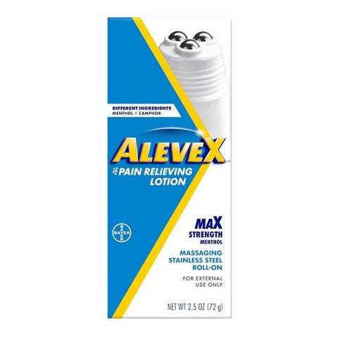 Pain Relieving Lotion Max Strength Menthol Roll-On 2.5 Oz by Aleve