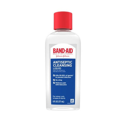 Band-Aid, Hurt-Free First Aid Antiseptic Liquid, 6 Oz Band-Aid