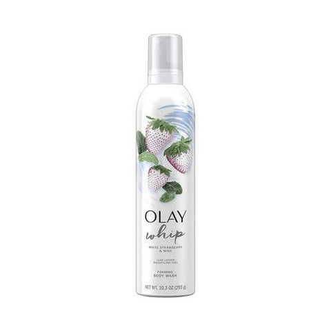 Olay, Whip Foaming Body Wash White Strawberry And Mint, 10.3 Oz Olay
