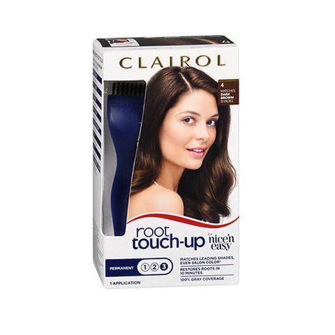 Clairol Nice N Easy, Permanent Root Touch-Up 4 Dark Brown, 1 Count Clairol Nice N Easy