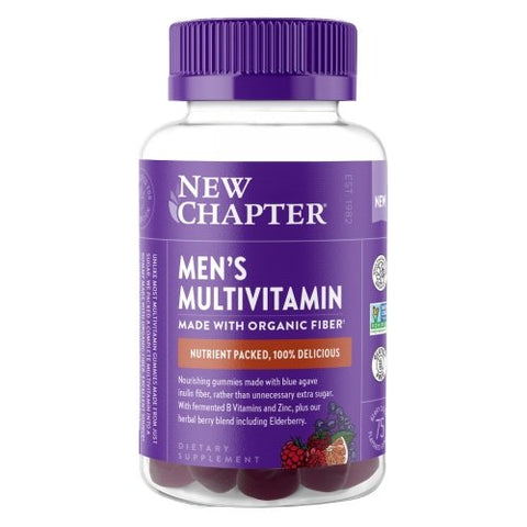 New Chapter, Men's Multivitamin Gummies Berry Citrus, 75 Count New Chapter