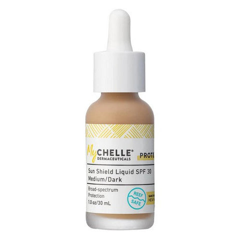 MyChelle Dermaceuticals, Sun Shield Liquid Tint Dark, 1 Oz MyChelle Dermaceuticals
