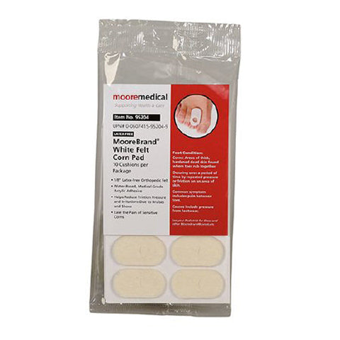 McKesson, MooreBrand Pedi-Pads Corn Pad Size 101-A, Pack Of 10 McKesson