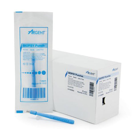 McKesson, Argent Disposable Biopsy Punches 4.0 mm, Box Of 25 McKesson
