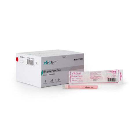 McKesson, Argent Disposable Biopsy Punches 5.0 mm, Box Of 25 McKesson