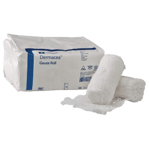 Cardinal, Dermacea NonSterile Fluff Bandage Roll 2 Inch x 4-1/8 Yard, Pack Of 12 Cardinal