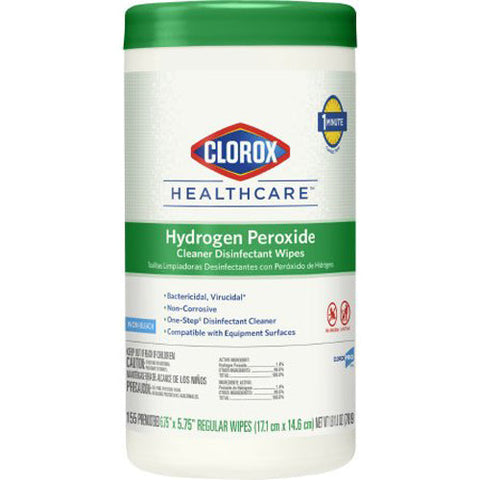 Clorox Healthcare, Surface Disinfectant Cleaner Premoistened Hydrogen Peroxide Wipe Unscented, Box Of 1 Clorox Healthcare