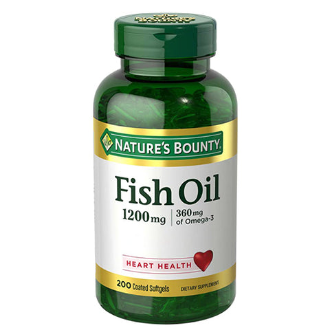 Nature's Bounty, Fish Oil Odorless, 1200 mg, 200 Count Nature's Bounty