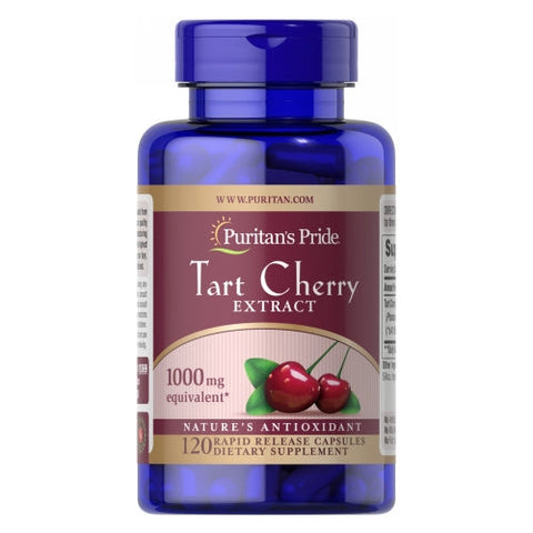 Puritan's Pride, Tart Cherry Extract, 1000 mg, 120 Rapid Release Capsules Puritan's Pride