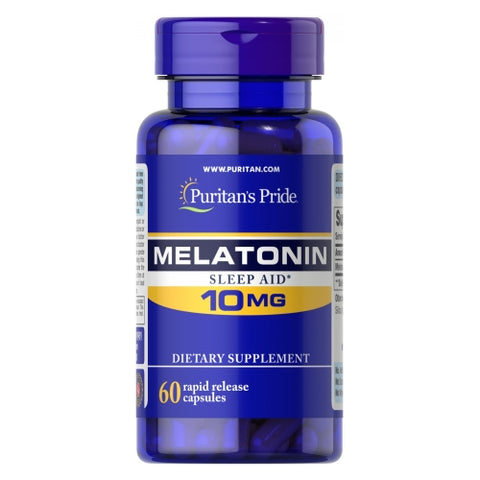 Puritan's Pride, Melatonin, 10 mg, 60 Capsules Puritan's Pride