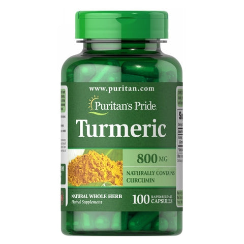 Puritan's Pride, Turmeric, 800 Mg, 100 Capsules Puritan's Pride