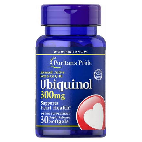 Puritan's Pride, Ubiquinol, 300 mg, 30 Rapid Release Softgels Puritan's Pride
