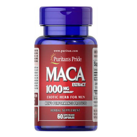 Puritan's Pride, Maca Exotic Herb for Men, 1000 mg, 60 Rapid Release Capsules Puritan's Pride