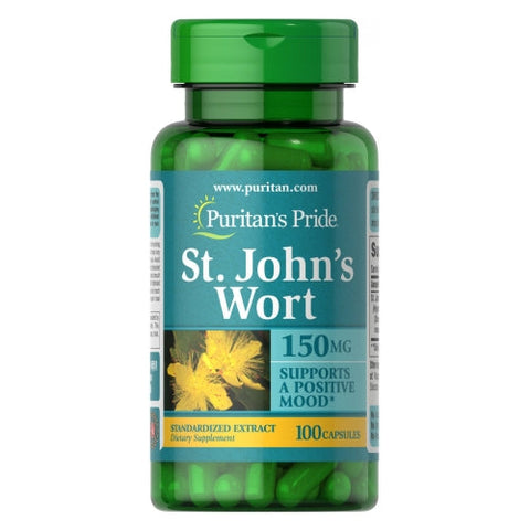 Puritan's Pride, St. John's Wort Standardized Extract, 150 mg, 100 Capsules Puritan's Pride