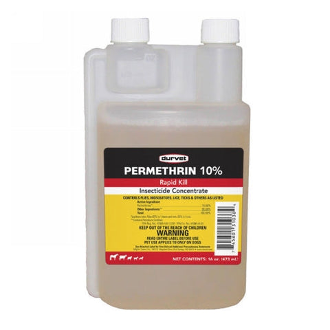 Durvet, Permethrin 10% Insecticide Concentrate, 16 Oz Durvet