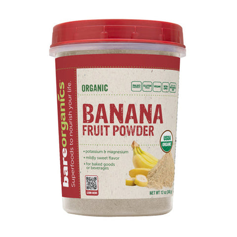 Bare Organics, Organic Banana Fruit Powder, 12 Oz Bare Organics