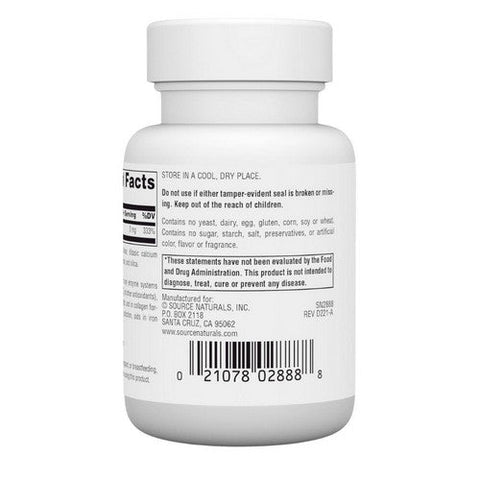 Source Naturals, Copper, 3 mg, 60 Tabs Source Naturals