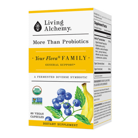 Living Alchemy, Your Flora Probiotics Family General Support, 60 Caps Living Alchemy
