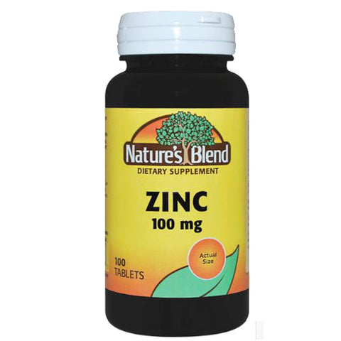 Nature's Blend, Zinc Gluconate, 100 mg, 100 Tabs Nature's Blend