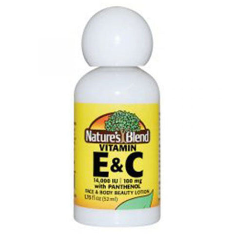 Nature's Blend, Vitamin E & Vitamin C With Panthenol, 100 Mg (14,000 IU), 1.75 Oz Nature's Blend