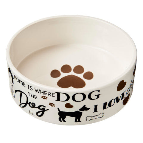 Spot, Spot I Love Dogs Dog Dish, 1 Each/7 in Spot
