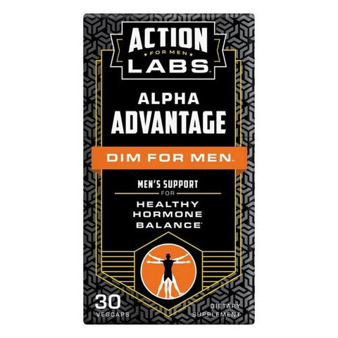 Action Labs, Dim For Men Alpha Advantage, 30 Veg Caps Action Labs