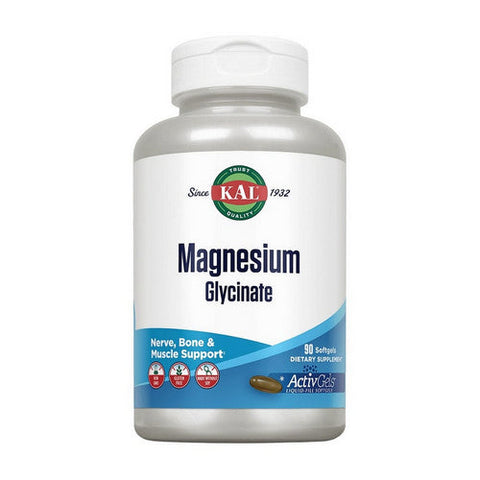 Kal, High Absorption Magnesium Glycinate, 90 Softgels Kal