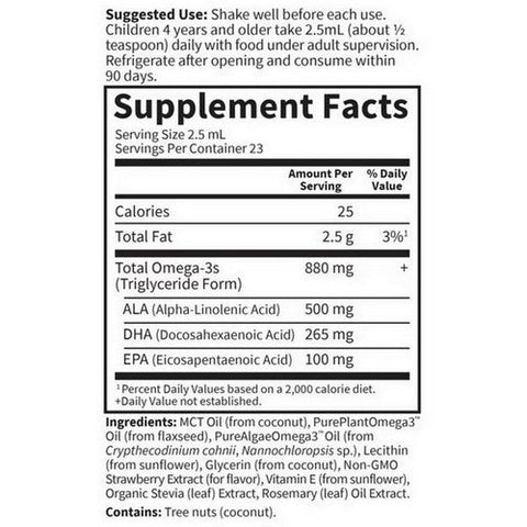 Garden of Life, Kids Plant Omega-3 Liquid Strawberry, 2 Oz Garden of Life