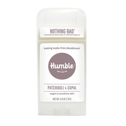 Humble Brands, Deodorant Vegan And Sensitive Skin Formula Patchouli & Copal, 2.5 Oz Humble Brands