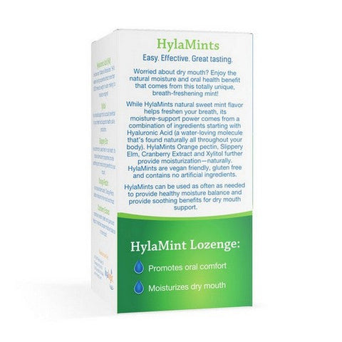 Hyalogic, Hyaluronic Acid for Dry Mouth Mint Flavor, 60 Lozenges Hyalogic