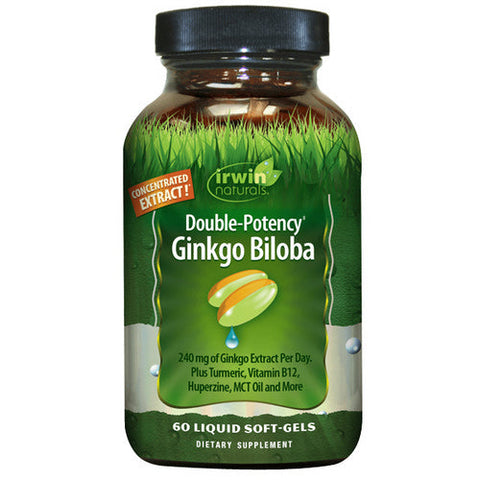 Irwin Naturals, Ginkgo Biloba Double-Potency, 60 Softgels Irwin Naturals