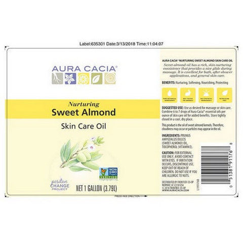 Aura Cacia, Sweet Almond Skin Care Oil, 1 Gallon Aura Cacia