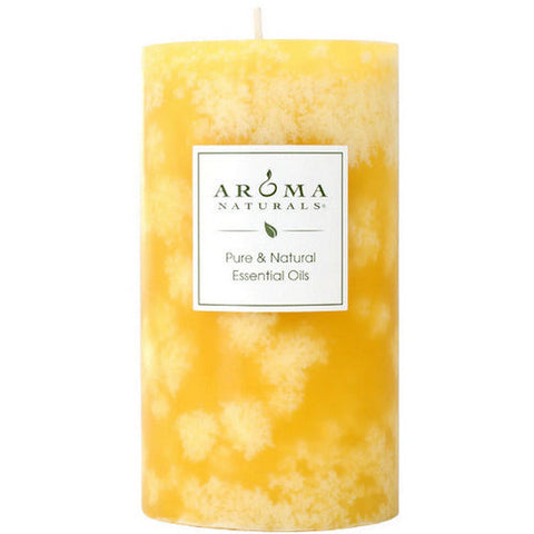 Aroma Naturals, Ambiance Lemon Pillar 2, 1 Candle Aroma Naturals