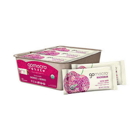 Gomacro, MacroBar Cherries And Berries, 12 Count