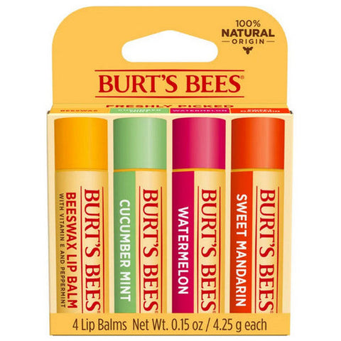 Burts Bees, Freshly Picked Lip Balm, 4 Count Burts Bees