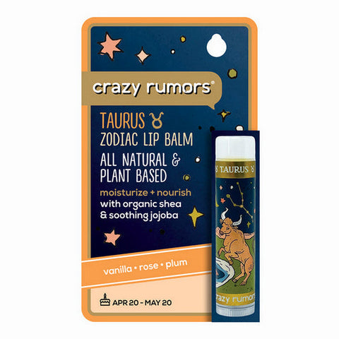 Crazy Rumors, Taurus Earth Blend Lip Balm, 0.15 Oz Crazy Rumors