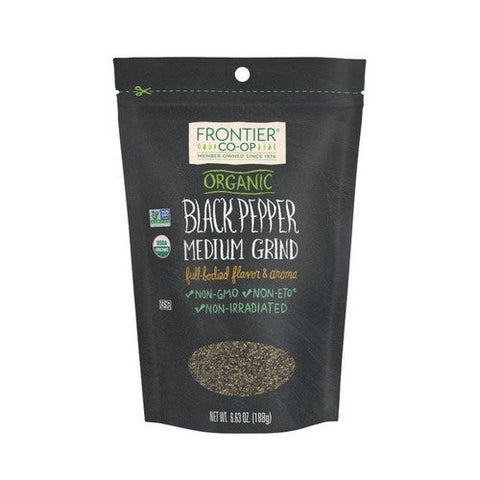 Frontier Coop, Organic Black Pepper Medium Grind, 6.63 Oz Frontier Coop