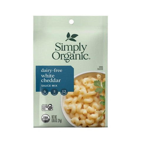 Simply Organic, Organic Dairy-Free White Cheddar Sauce Mix, 0.85 Oz Simply Organic