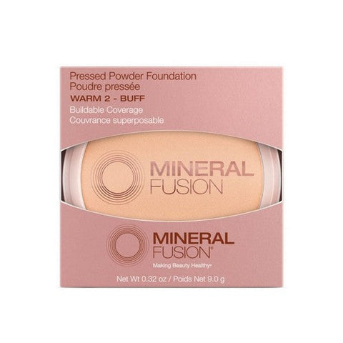 Mineral Fusion, Warm 2 Buff Pressed Powder Foundation, 0.32 Oz Mineral Fusion