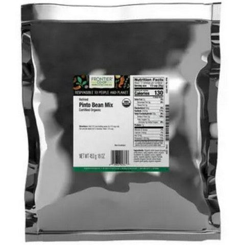 Frontier Coop, Organic Refried Pinto Beans, 1 Lb Frontier Coop