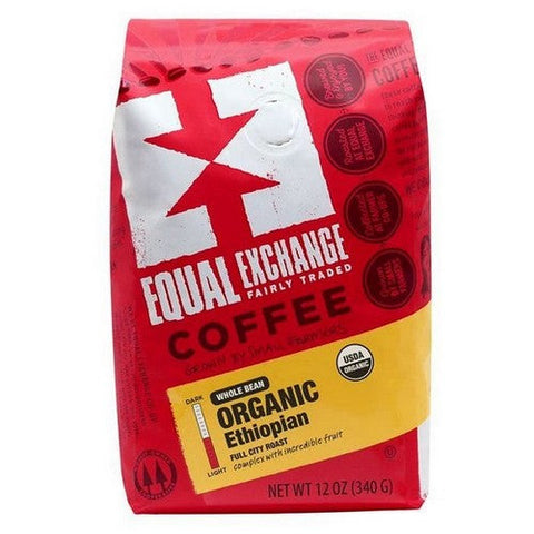 Equal Exchange, Organic Ethiopian Whole Bean Coffee, 12 Oz Equal Exchange